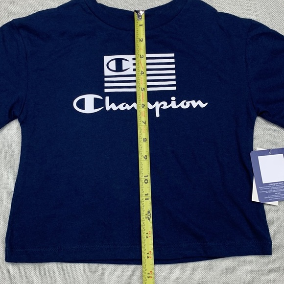 CHAMPION Little Girls Flag Boxy Graphic Tee Size 5 - Picture 8 of 11